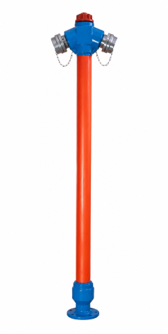 Hidranti exteriori - Hidrant suprateran de incendiu, DN100, H=1.85 M, constructie neretezabila 2 racorduri tip B, RWN