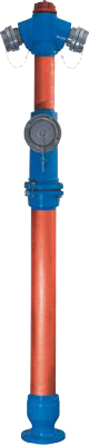 Hidranti exteriori - Hidrant SUPRATERAN de incendiu, DN100, H=2.35 M, constructie retezabila 2 racorduri tip B + 1 racord A, RWN