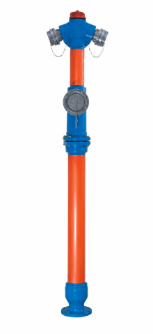 Hidranti exteriori - Hidrant suprateran de incendiu, DN100, H=2.35 M, constructie retezabila 2 racorduri tip B + 1 racord A, RWN