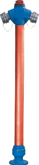 Hidranti exteriori - Hidrant SUPRATERAN de incendiu, DN80, H=1.85 M, constructie neretezabila 2 racorduri tip B, RWN