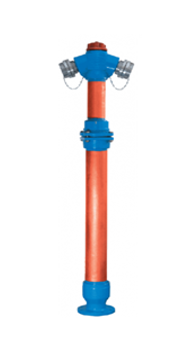 Hidranti exteriori - Hidrant SUPRATERAN de incendiu, DN80, H=1.85 M, constructie retezabila 2 racorduri tip B, RWN