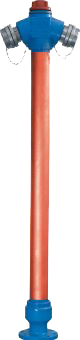 Hidranti exteriori - Hidrant SUPRATERAN de incendiu, DN80, H=2.35 M, constructie neretezabila 2 racorduri tip B, RWN
