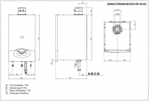 Centrala Termica in condensare Ariston Genus Premium EVO HP 65 - 65 KW [2]