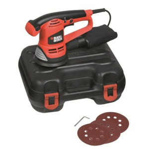 Scule si echipamente pentru constructii - Slefuitor rotativ cu excentric Black+Decker 480W 125mm - KA191EK