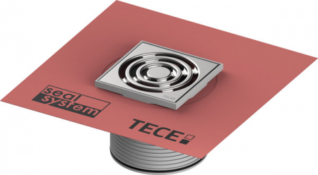 Sifoane TECEdrainpoint S - Rama inaltator din plastic TECEdrainpoint S cu grila inox 150 mm, cu membrana de etansare Seal System montata din fabrica
