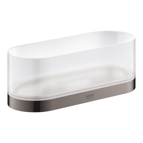 Inel prosop Grohe Selection, 200 mm, montare pe perete, fixare ascunsa, antracit [2]