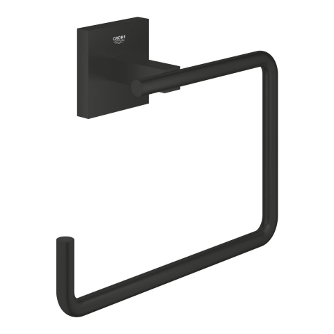 Obiecte sanitare - Inel prosop Grohe Start Cube, 190 mm, montare pe perete, negru
