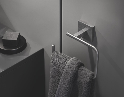 Inel prosop Grohe Start Cube 190 mm, montare pe perete, crom mat [3]