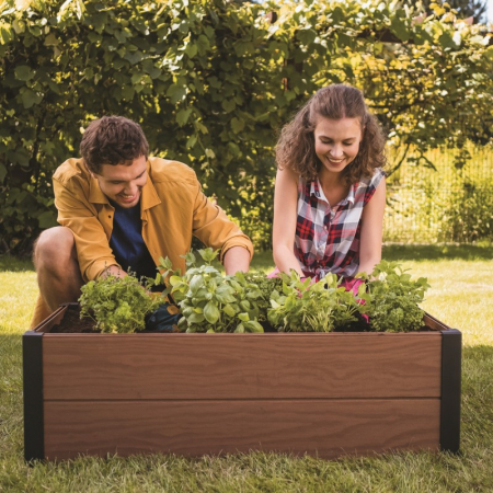 Ghivece pentru flori - Jardiniera maro, Keter Maple