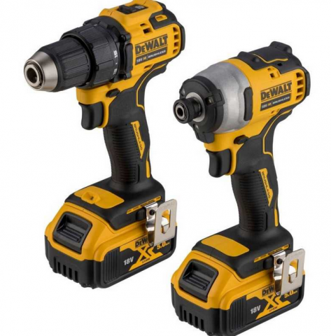 Scule si dispozitive de lucru - Kit 2 Scule DeWalt DCK2061P2T, 18V, XR, DD/ID, TWIN KIT, 2 x 5AH