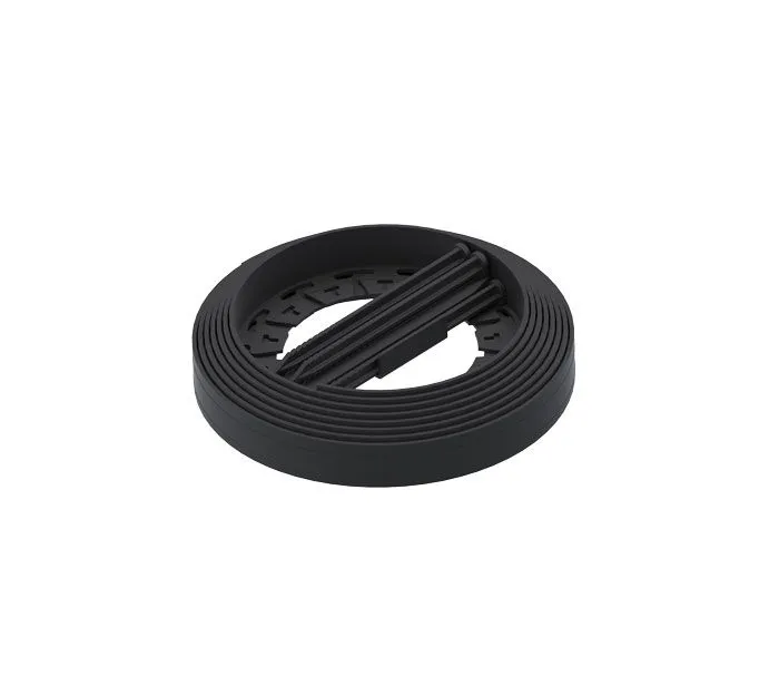 Casa si gradina - Kit Bordura de gradina PE NewFixLight Negru cu ancore (8 buc) si conectori (2 buc) H38mm x L6m Vodaland gama Terra