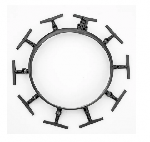 Kit Bordura de drenaj din polipropilena pentru pavaj NEW FIX L=12buc, 30 ancore incluse, H45 - Vodaland gama Terra [5]