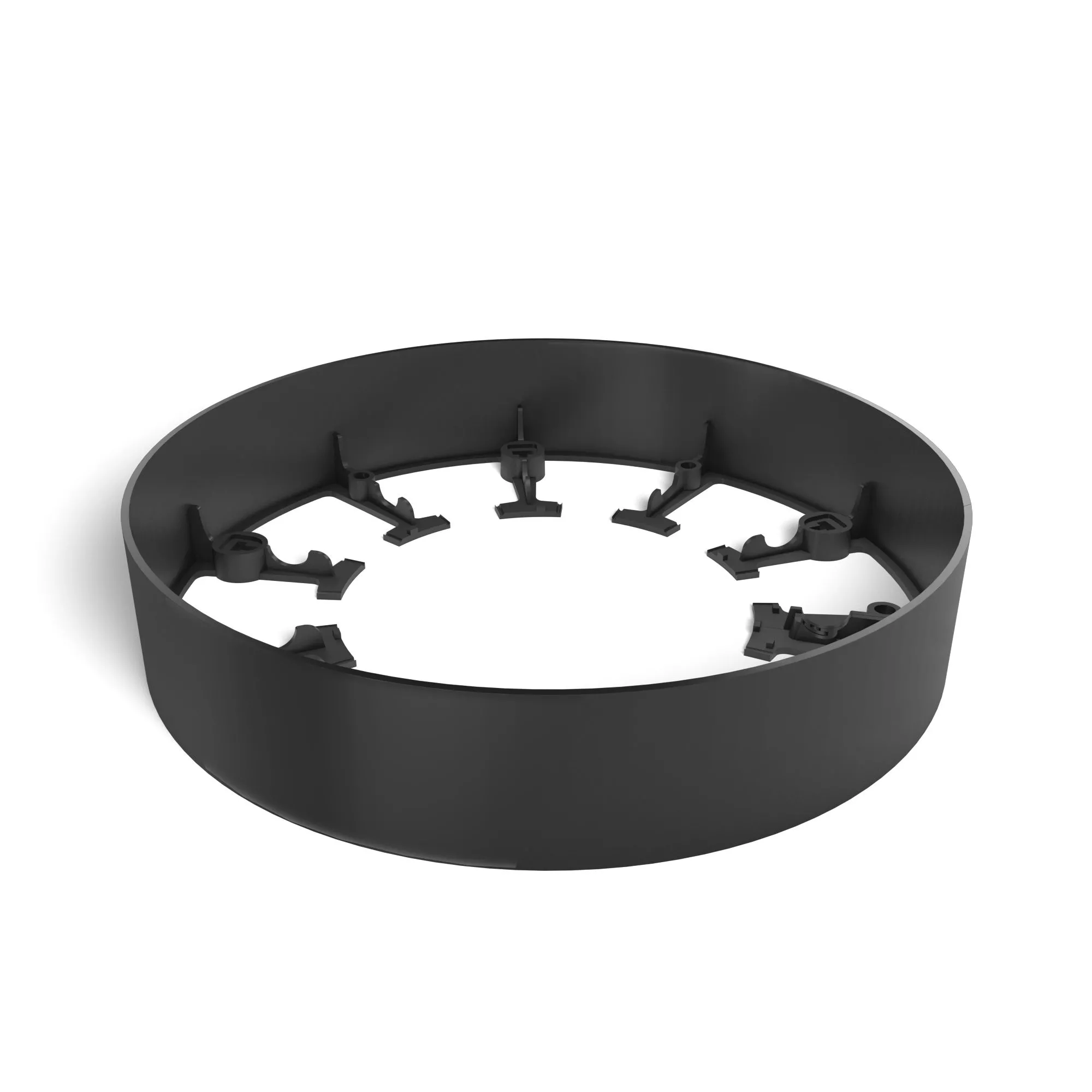 Kit bordura PP pentru pavaj L=1m, 4buc, 12 ancore incluse, H78, negru Vodaland gama Terra [5]