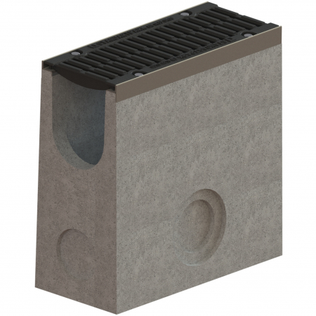Kit-uri camin - Kit camin din fibrobeton seria PRO LN150 Hext.500 muchii otel zincat gratar din fonta D400 500x210x500 - Vodaland gama Drain