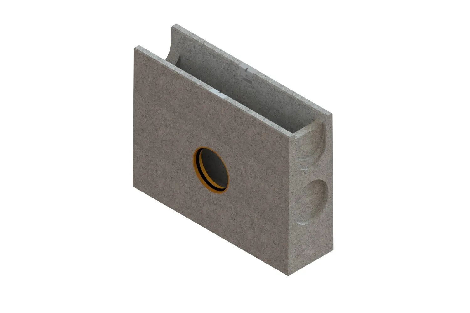Instalatii de apa si canalizare - Kit camin fibrobeton BASE LN100 Hext.385 gratar fonta PROTECTOR C250 500x140x385 Vodaland gama Drain