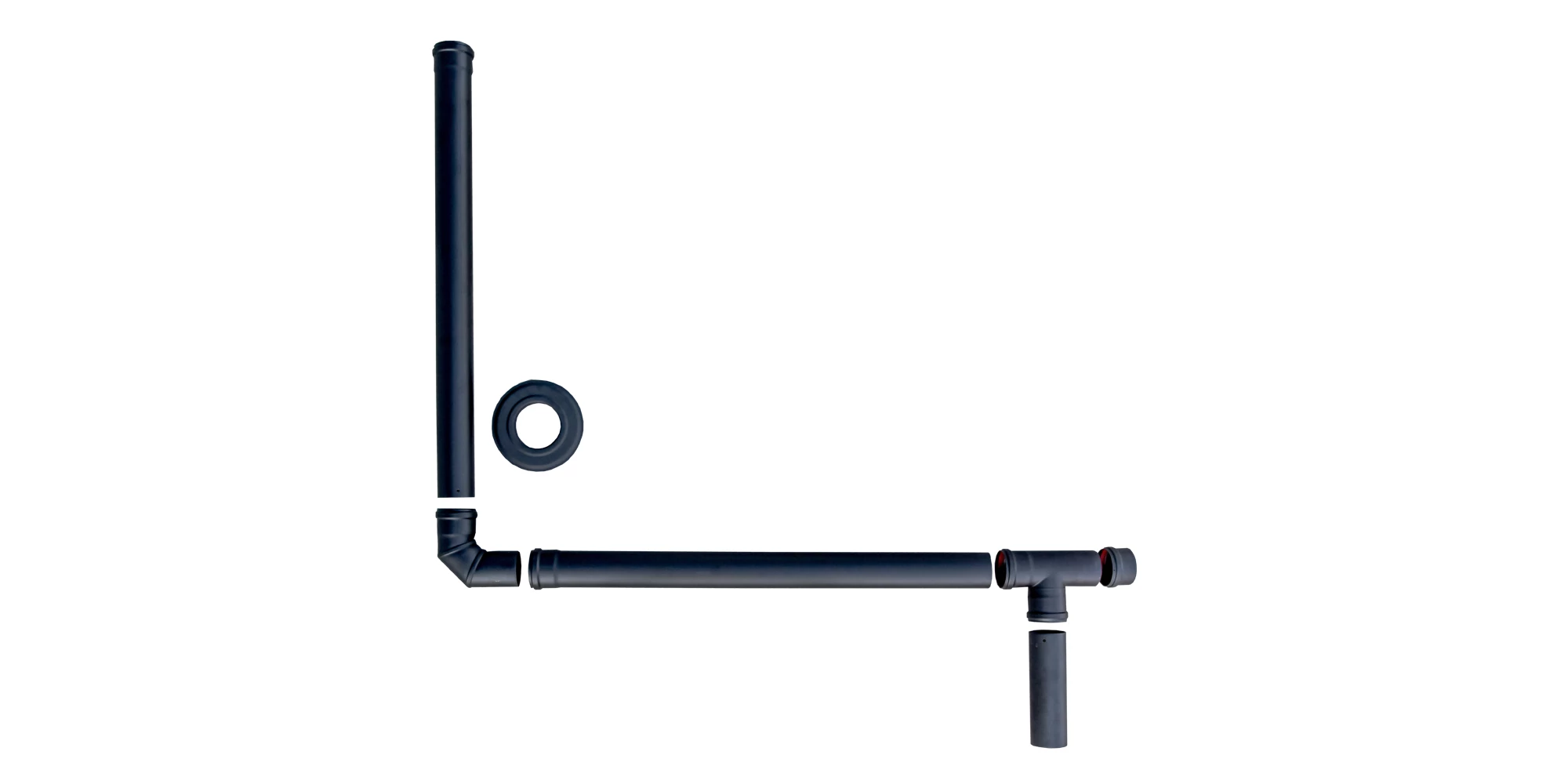 Kit complet evacuare gaze arse DN100 pentru cazane pe peleti 25kW KEPO [1]