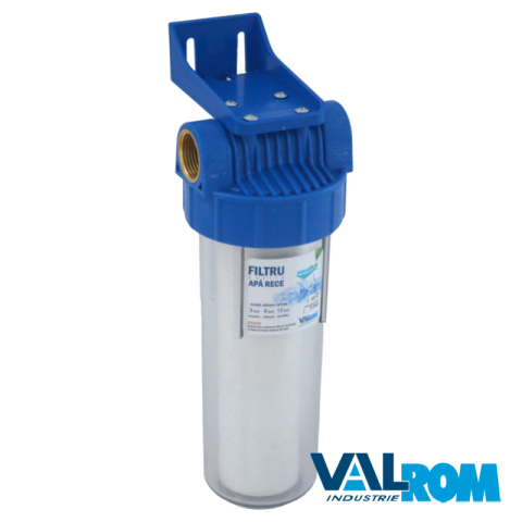 Echipamente pentru tratarea si pomparea apei - Kit filtru Valrom VALHOH 10" D. 1" si cartus PP expandat 5 microni