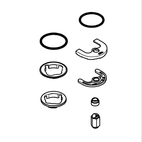 Obiecte sanitare - Kit montare Grohe mounting set, garnituri, surub si saiba montaj baterii bucatarie, lavoar si bideu