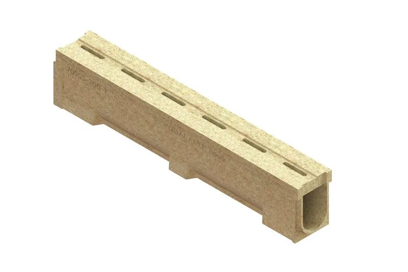 Kit rigola polimerbeton MONO LN100 Sport tip fanta mijloc Hext.200 gratar C250 1000x140x200 Vodaland gama Drain