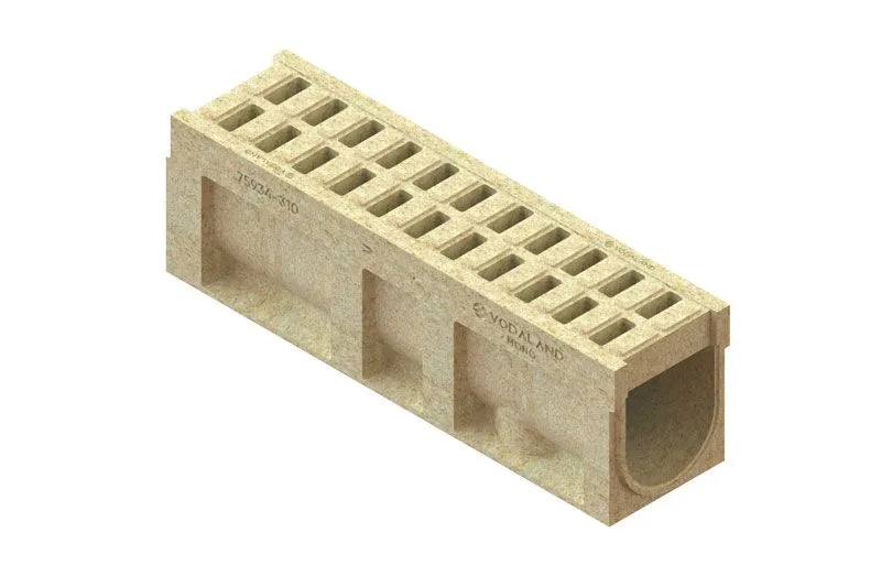 Kit rigola polimerbeton MONO LN200 Hext.310 clasa D400 1000x260x310 Vodaland gama Drain