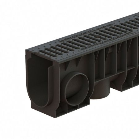 Kit-uri rigole - Kit rigola din polipropilena model BASE, LN100 Hext.200 gratar din fonta clasica C250 1000x160x200 - Vodaland gama Drain