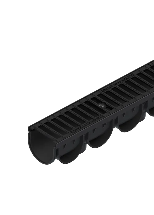 Tevi, fitinguri, robineti si accesorii - Kit rigola din polipropilena model Easy 3, LN100 Hext.100 gratar din fonta B125 1000x125x100 - Vodaland gama Drain