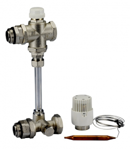 Automatizari si termostate incalzire in pardoseala - KIT amestec cu BY-PASS Dualmix 180 mm, IVAR