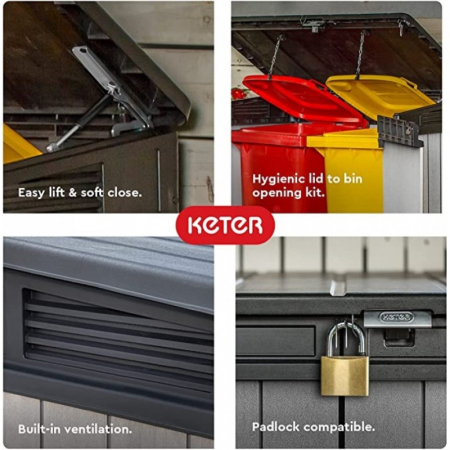 Lada depozitare brownish grey Keter Elite 1150 L [1]