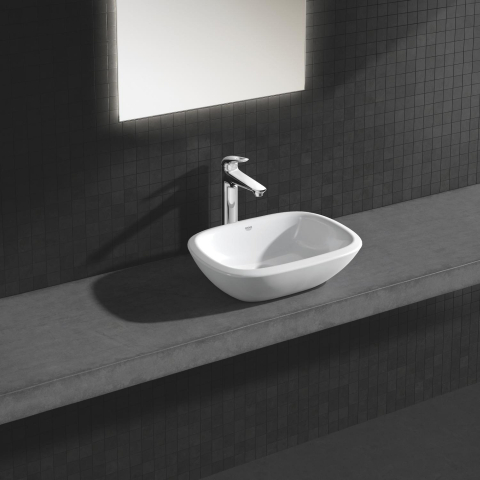 Lavoar Grohe Eurostyle vessel 50, montaj pe blat, 50x38, fara preaplin, suprafata anti-aderenta Pure guard, alb [3]