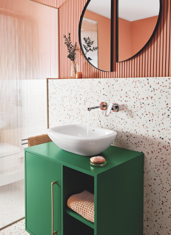 Lavoar Grohe Eurostyle vessel 50, montaj pe blat, 50x38, fara preaplin, suprafata anti-aderenta Pure guard, alb [4]