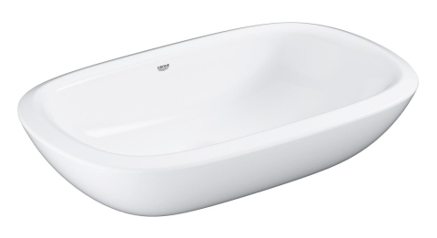 Obiecte sanitare - Lavoar Grohe Eurostyle vessel 50, montaj pe blat, 50x38, fara preaplin, suprafata anti-aderenta Pure guard, alb
