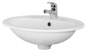 Lavoare si accesorii - Lavoar pentru blat, A=41 x H=17.5 x  L=53.5 cm., Cersanit Calla 54