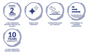 Lavoar pentru mobilier, A=45.5 x L=60.5 cm., Cersanit Easy 60 [2]