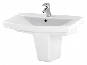 Lavoare si accesorii - Lavoar suspendat, A=41.5 x H=16 x L=60 cm., Cersanit Carina 60