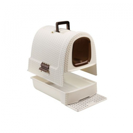 Litiera pisici, 52x40x41 cm, bej, Keter [2]