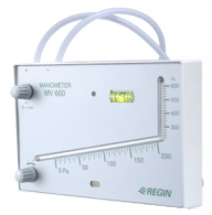 Manometre, presostate si termostate - Manometru diferenţial Regin, +-3% 0600Pa livrat cu accesorii