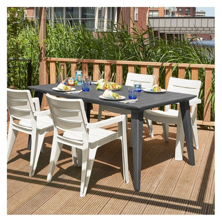 Masa de gradina, grafit, Keter Lima [3]