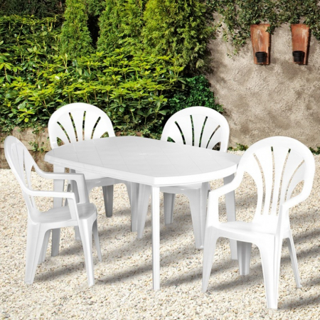 Masa pentru gradina, alba, Keter Elise [2]