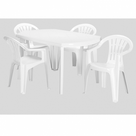 Masa pentru gradina, alba, Keter Elise [1]