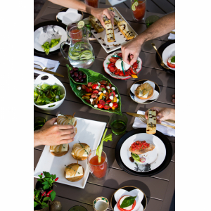 Masa pentru gradina, extensibila, cappucino, Keter Harmony [5]