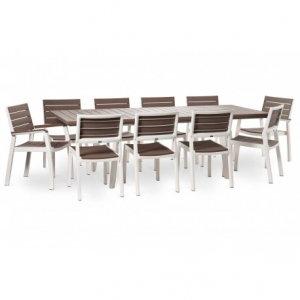 Masa pentru gradina, extensibila, cappucino, Keter Harmony [8]