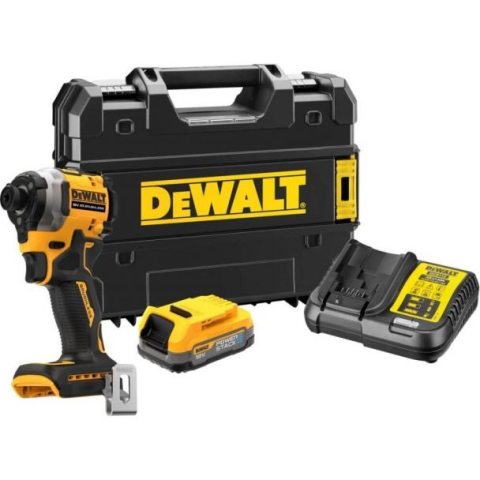 Scule si dispozitive de lucru - Masina de gaurit si insurubat cu impact DeWALT DCF850E1T cu acumulator 18 V 1.7AH 0 - 3250 rpm