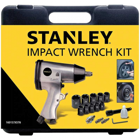 Masini de gaurit si insurubat - Pistol de insurubat cu impact + kit de accesorii Stanley® - 160157XSTN