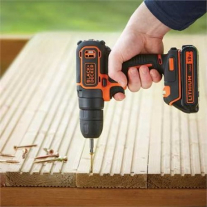 Masina de gaurit si insurubat Black+Decker cu 1 acumulator 18 V 1.5Ah Kitbox - BDCD18K [2]