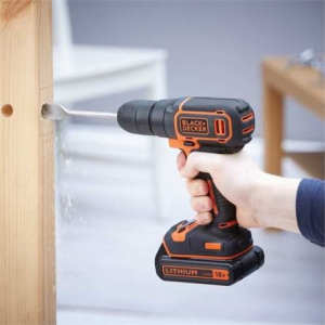 Masina de gaurit si insurubat Black+Decker cu 1 acumulator 18 V 1.5Ah Kitbox - BDCD18K [3]
