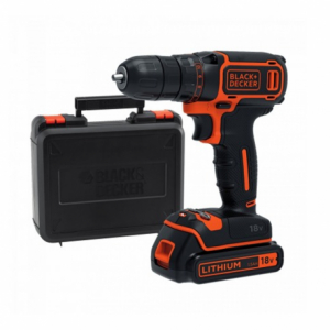 Masini de gaurit si insurubat - Masina de gaurit si insurubat Black+Decker cu 1 acumulator 18 V 1.5Ah Kitbox - BDCD18K