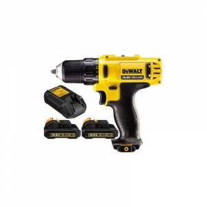 Scule si dispozitive de lucru - Masina de gaurit si insurubat DeWalt 2 acumulatori 10.8V 2.0Ah + lanterna - DCD710D2F