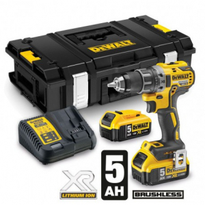 Masina de gaurit si insurubat DeWalt cu 2 acumulatori 18V XR 5Ah motor fara perii - DCD791P2 [1]