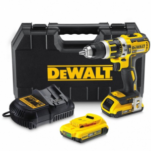 Scule si dispozitive de lucru - Masina de gaurit si insurubat DeWalt cu percutie cu 2 acumulatori motor fara perii 18V XR Li-Ion - DCD795D2