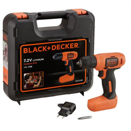 Scule si dispozitive de lucru - Masina Black+Decker BDCD8K de gaurit si insurubat cu acumulator 7.2V 1.5Ah